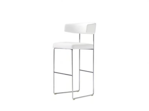TAURO BQ4202 - Sled base upholstered stool with footrest - Stool by Andreu World
