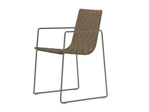 TRENZA SO0701 - Sled base polypropylene garden chair with armrests - Chair by Andreu World