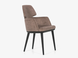 ABATA - Fabric chair with armrests - Chair by Anesis