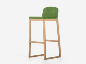 AVA - Upholstered ash stool with footrest - Stool by Anesis