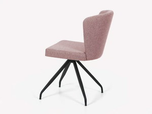 QUARTA - Swivel trestle-based fabric chair - Chair by Anesis