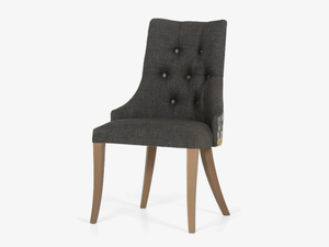 YAMIN - Tufted upholstered fabric chair - Chair by Anesis