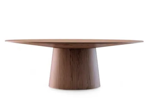 1013 - Oval wooden table - Table by Angel Cerdá