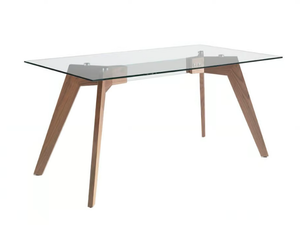 1031 - Rectangular wood and glass living room table - Table by Angel Cerdá