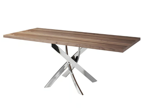 1061.02 - Rectangular steel and wood living room table - Table by Angel Cerdá