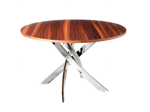 1061.02 - Round steel and wood living room table - Table by Angel Cerdá