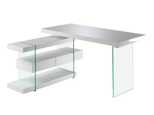 3002 - Wood and glass writing desk with drawers - Desk by Angel Cerdá