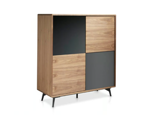 3059 - Walnut highboard - Cabinet by Angel Cerdá