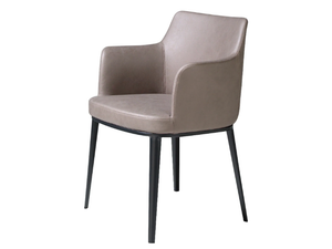 4112 - Imitation leather chair with armrests - Chair by Angel Cerdá