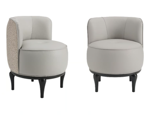 DILAN - Leather easy chair - Armchair by A.R. Arredamenti