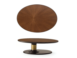 DILAN - Oval wooden coffee table - Coffee table by A.R. Arredamenti