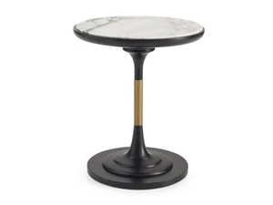 DILAN - Round marble high side table - Coffee table by A.R. Arredamenti
