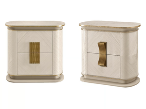 OLIVER - Bedside table with drawers - Side table by A.R. Arredamenti