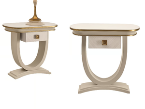 OLIVER - Bedside table with drawers - Side table by A.R. Arredamenti