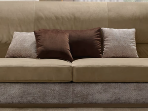 OLIVER - Solid-color fabric sofa cushion - Sofa by A.R. Arredamenti