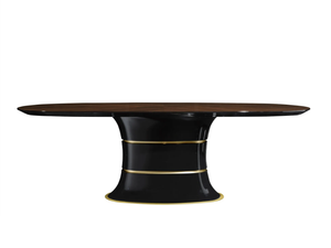 VICTOR - Oval wooden table - Table by A.R. Arredamenti