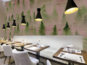 CONIFEROUS ARTWORK - Washable nonwoven wallpaper - Wallpaper by Architects Paper