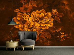 FLOWERS ARTWORK - Washable nonwoven wallpaper with floral pattern - Wallpaper by Architects Paper