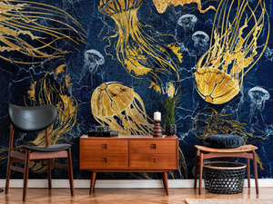 JELLYFISH I - Digital printing vinyl wallpaper - Wallpaper by Architects Paper