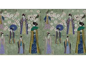 KIMONO - Digital printing wallpaper - Wallpaper by Architects Paper