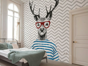 MODERN DEER - Washable nonwoven wallpaper - Wallpaper by Architects Paper