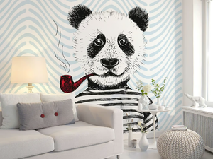 MODERN PANDA - Washable nonwoven wallpaper - Wallpaper by Architects Paper