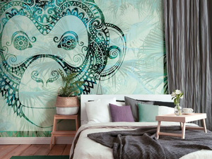 MONKEY PATTERN - Washable nonwoven wallpaper - Wallpaper by Architects Paper