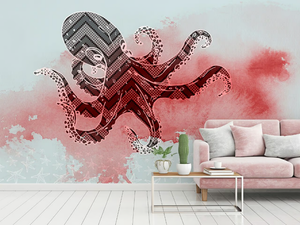 OCTOPUS GRAPHIC - Washable nonwoven wallpaper - Wallpaper by Architects Paper