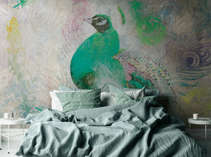 PEACOCK - Digital printing vinyl wallpaper - Wallpaper by Architects Paper