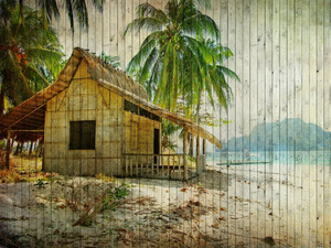 TAHITI - Digital printing landscape wallpaper - Wallpaper by Architects Paper