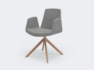 JOLLY - Trestle-based easy chair - Armchair by Ares Line