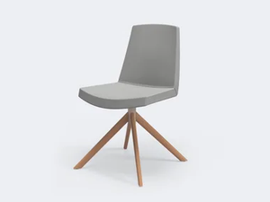 JOLLY - Upholstered trestle-based chair - Chair by Ares Line