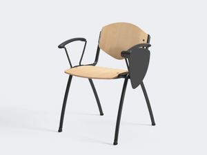 OMNIA CONTRACT - Stackable training chair with writing tablet - Chair by Ares Line