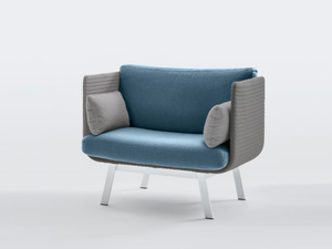 PRIVÈE - Upholstered lobby chair with armrests - Chair by Ares Line