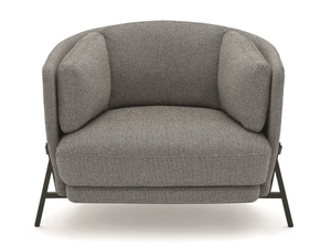 CRADLE - Fabric armchair with armrests - Armchair by Arflex