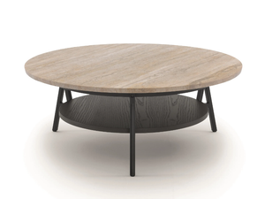 CRADLE - Low round marble coffee table - Coffee table by Arflex