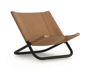 CROSS - Tanned leather armchair - Armchair by Arflex