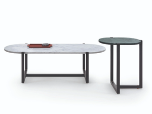 SIGMUND - Oval marble coffee table - Coffee table by Arflex