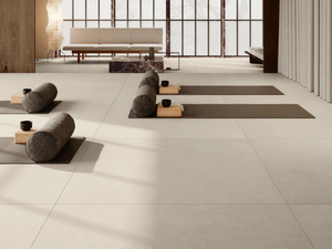 BALANCE - LIGHT GREY - Porcelain stoneware wall/floor slabs with resin effect - Wall tile-stone-brick by ARIOSTEA