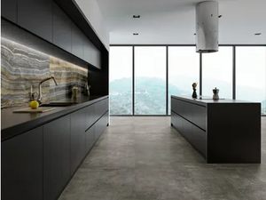 GREY CLAY - Indoor porcelain stoneware wall/floor tiles with concrete effect - Wall tile-stone-brick by ARIOSTEA