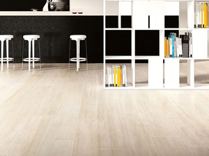 LEGNI HIGH-TECH - ROVERE SABBIA - Porcelain stoneware wall/floor slabs with wood effect - Floor tile-stone by ARIOSTEA