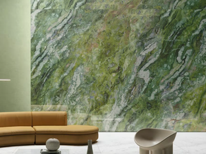 ULTRA MARMI - BRILLIANT GREEN - Porcelain stoneware wall/floor slabs with marble effect - Wall tile-stone-brick by ARIOSTEA