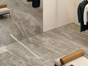 ULTRA MARMI - DAINO GRIGIO - Porcelain stoneware wall/floor slabs with marble effect - Wall tile-stone-brick by ARIOSTEA