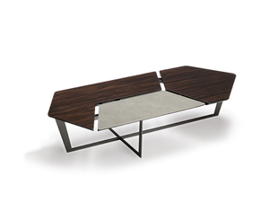 NELSON - Low Sucupira coffee table for living room - Coffee table by Arketipo