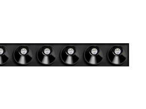 BLACK FOSTER ASYMMETRIC TRIMLESS 10 - Recessed LED multiple aluminium spotlight - Functional light by Arkoslight