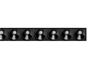 BLACK FOSTER ASYMMETRIC TRIMLESS 15 - Recessed LED multiple aluminium spotlight - Functional light by Arkoslight