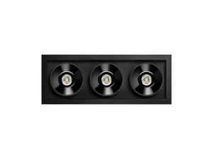 BLACK FOSTER RECESSED 3 - Recessed LED multiple aluminium spotlight - Functional light by Arkoslight