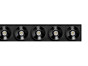 BLACK FOSTER TRIMLESS 10 - Recessed LED multiple aluminium spotlight - Functional light by Arkoslight