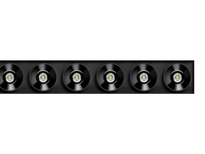 BLACK FOSTER TRIMLESS 15 - Recessed LED multiple aluminium spotlight - Functional light by Arkoslight