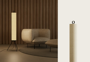 NOOI - LED linen floor lamp with dimmer - Floor lamp by Aromas del Campo